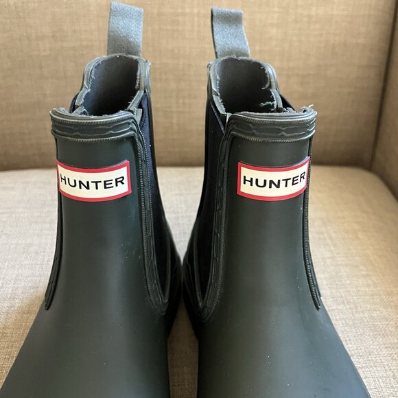 Hunter Chelsea Short Rain Boots Women's Size 8 Dark Hunter Green - Picture 9 of 13